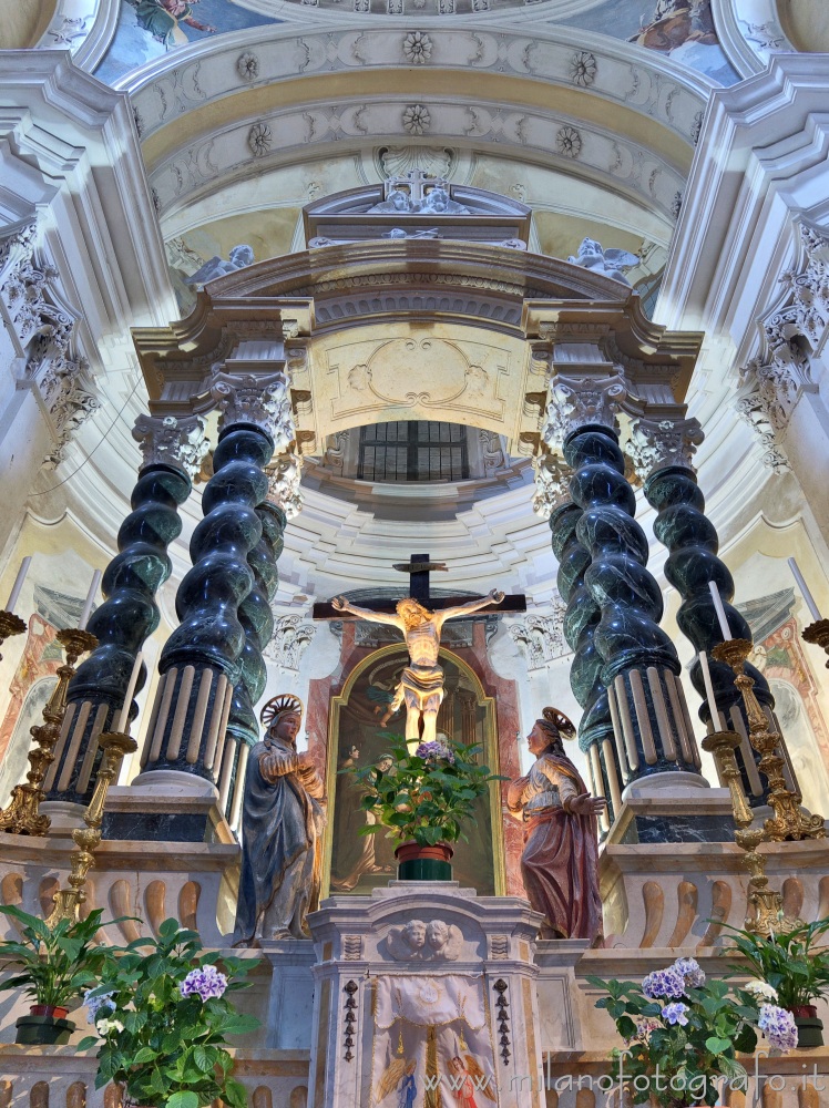 Campiglia Cervo (Biella, Italy) - Altar of the church  of the Sanctuary of San Giovanni di Andorno